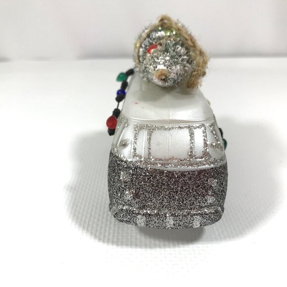 Glitter Bus Christmas Tree Ornament - Picture 2 of 6